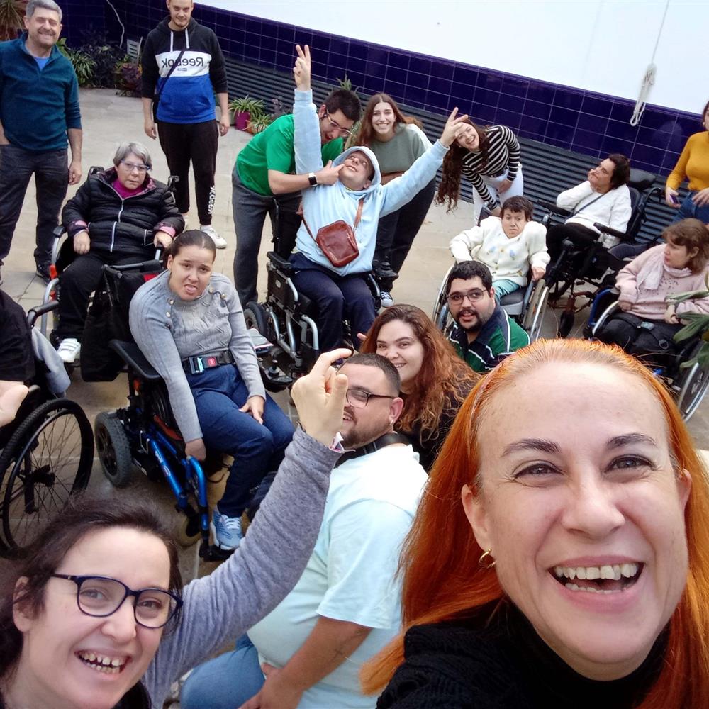 Actividad vacacional con personas con discapacidad física