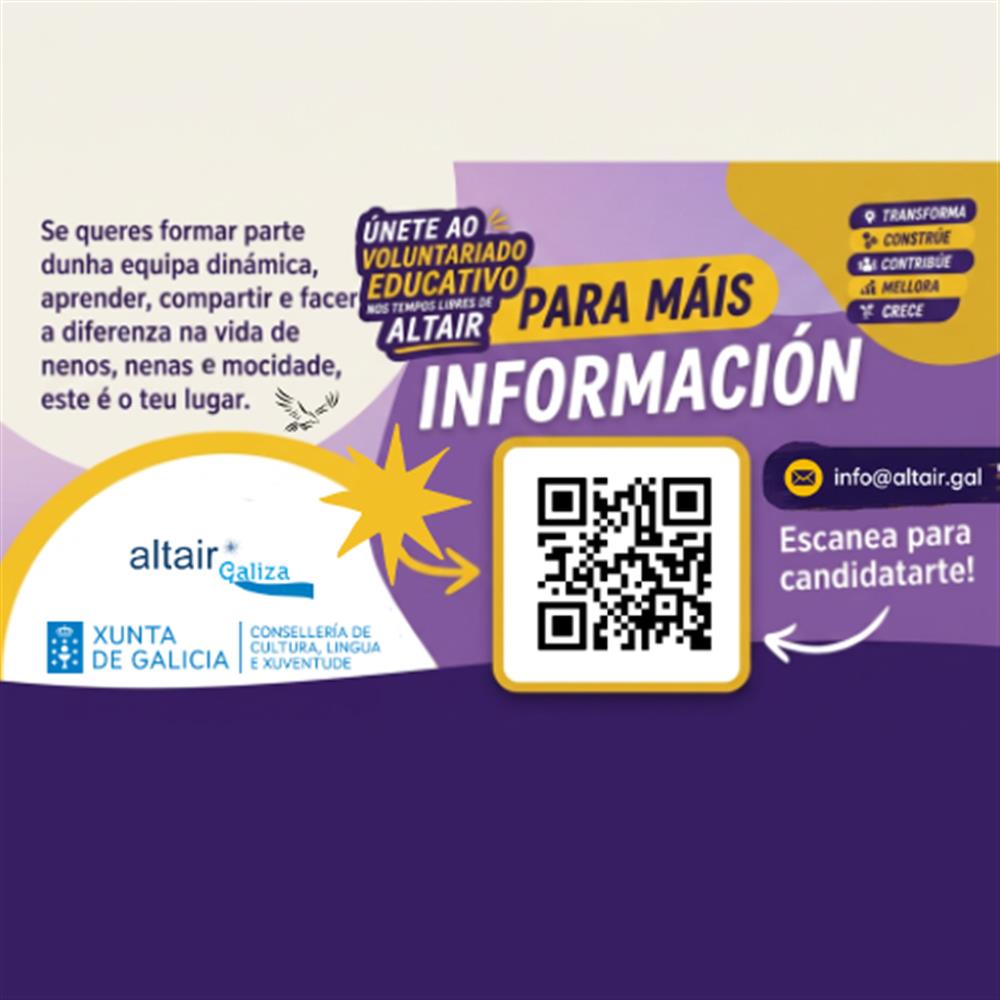 Oferta de voluntariado: monitores/as de tempos libres en distintas comarcas galegas (pontevedra)
