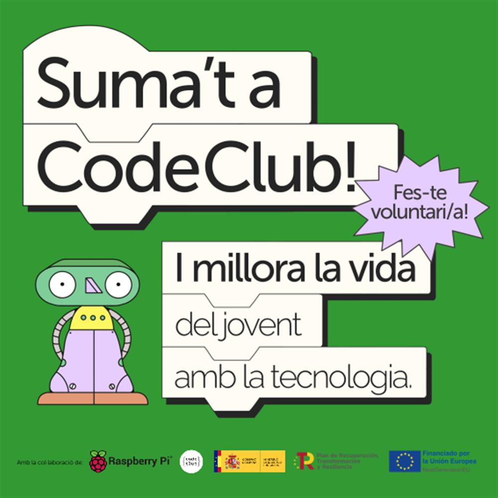  Suma’t a code club i millora la vida del jovent amb la tecnologia a bigues