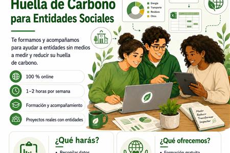 Voluntariado como consultor/a en huella de carbono para entidades sociales y pymes sin medios