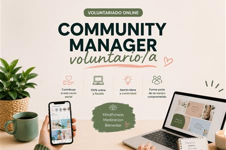 Community manager voluntario para  proyecto de mindfulness