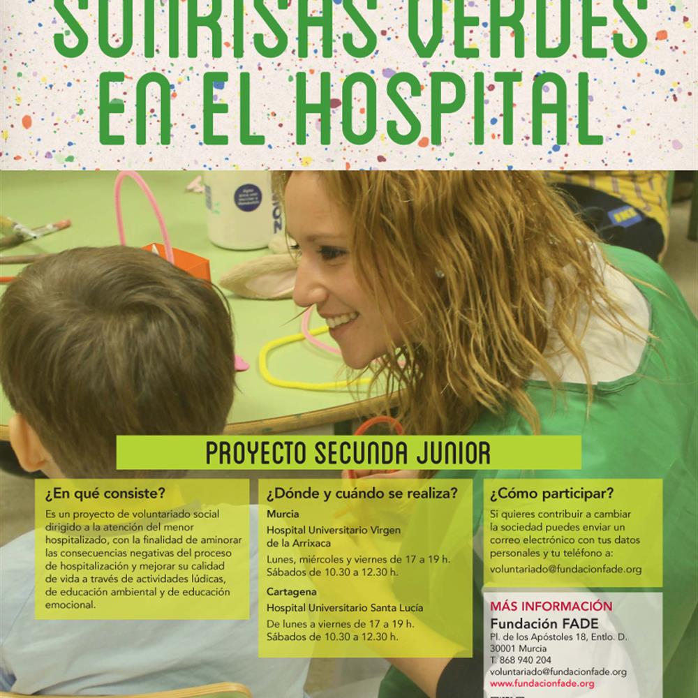 Voluntarios de acompañamiento a menores en el hospital virgen de la arrixaca: martes o sábado 