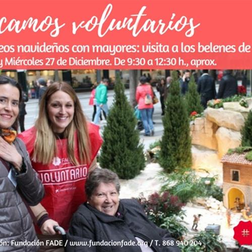 Voluntariado de navidad: voluntarios para paseo navideño con ancianos por el centro de murcia 22/12