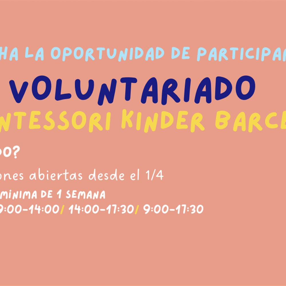 Voluntariado en un espacio infantil internacional multilingüe y montessori