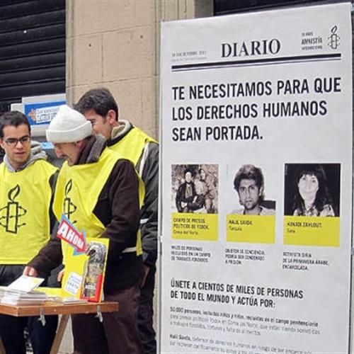 Voluntariado en el equipo de comunicación de amnistia internacional navarra-nafarroa