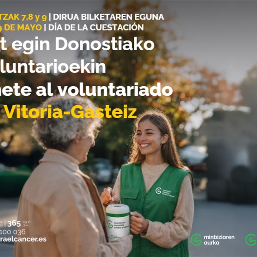 Voluntariado por un día - 7, 8 y 9 de mayo 2026 - vitoria